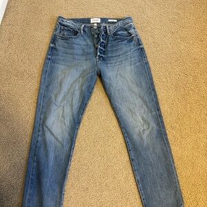 Frame Denim Le Original Straight Leg Blue Jeans